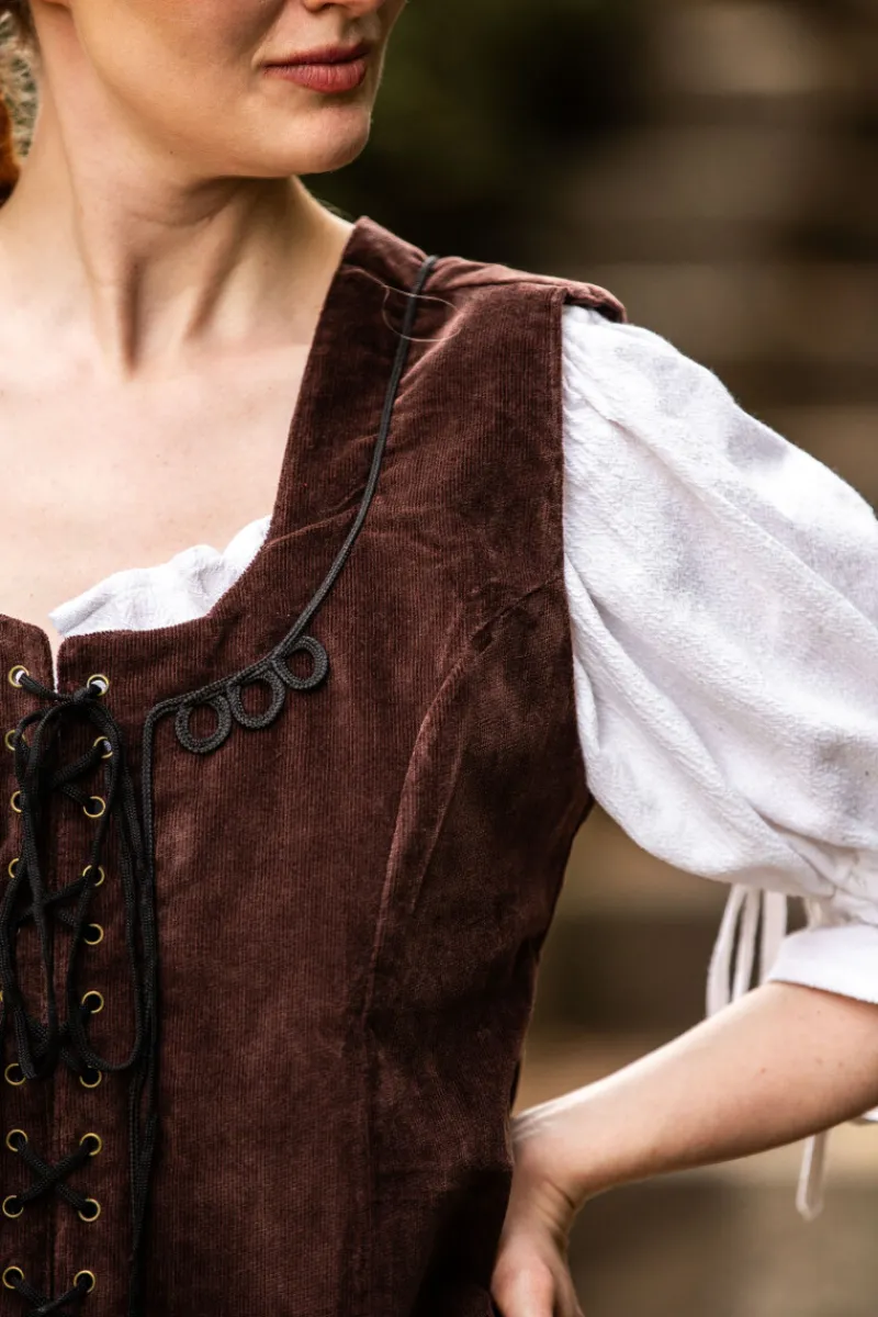 Best Leonardo Carbone Miederweste "Odette" Dunkelbraun