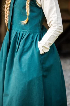 Fashion Leonardo Carbone Mittelalter Bauernkleid 