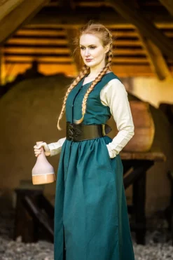 Fashion Leonardo Carbone Mittelalter Bauernkleid 