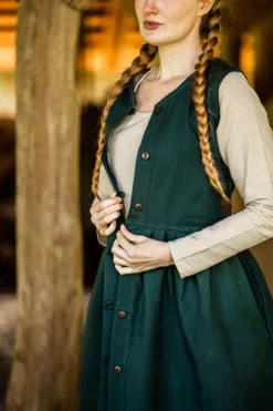 Fashion Leonardo Carbone Mittelalter Bauernkleid 