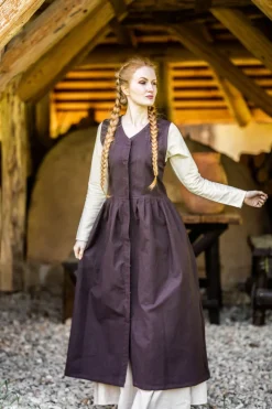 Fashion Leonardo Carbone Mittelalter Bauernkleid "Arlette" Braun