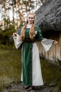 New Leonardo Carbone Mittelalter Baumwollkleid 