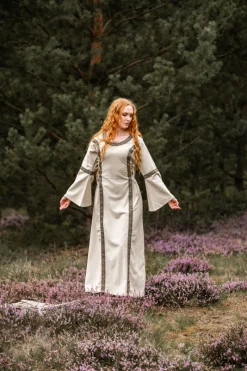 Cheap Leonardo Carbone Mittelalter Baumwollkleid "Angie" Natur