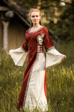 Hot Leonardo Carbone Mittelalter Baumwollkleid 
