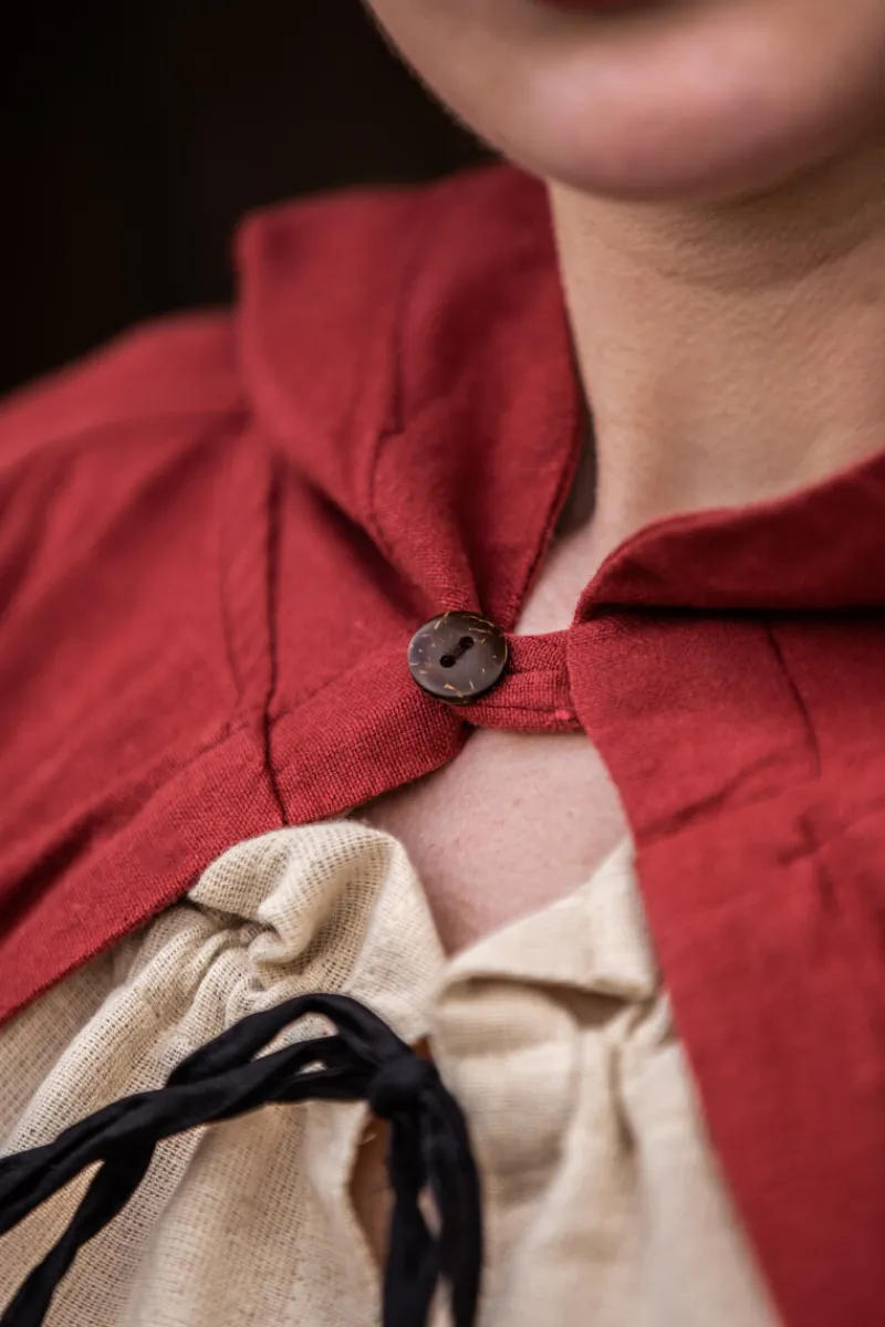Shop Leonardo Carbone Mittelalter Baumwollumhang "Gunnar" Rot