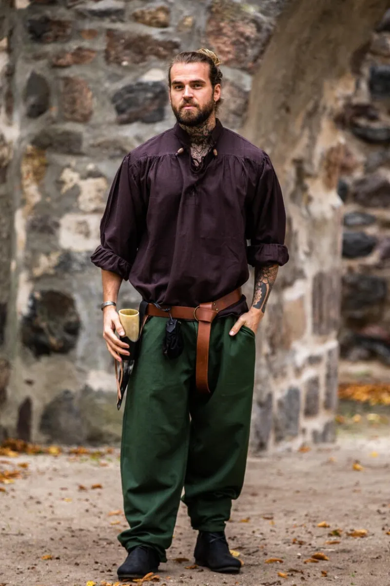 Fashion Leonardo Carbone Mittelalter Hemd "Ulfried"