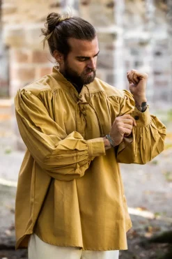 Online Leonardo Carbone Mittelalter Hemd "Yven"