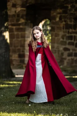Cheap Leonardo Carbone Mittelalter Kinder Umhang "Agnes" Rot