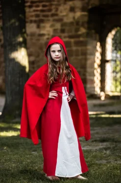 Discount Leonardo Carbone Mittelalter Kinderumhang "Cecilia" Rot