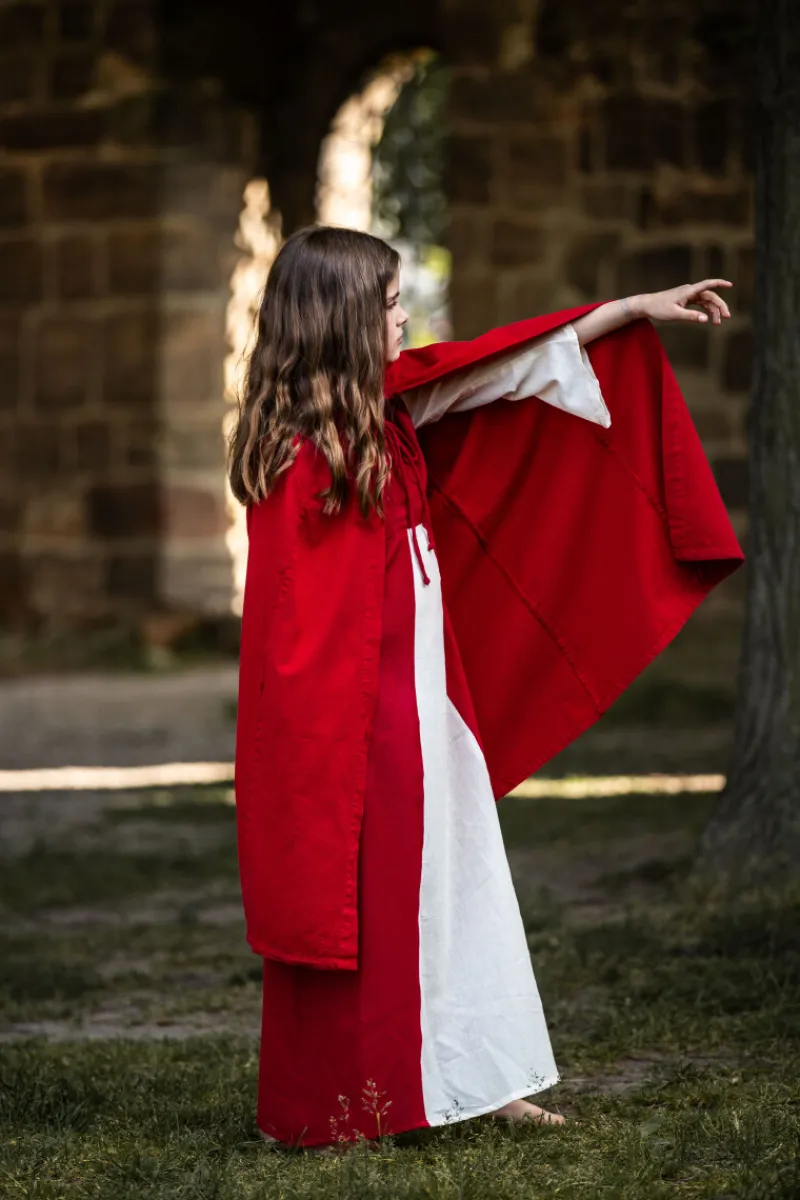 Discount Leonardo Carbone Mittelalter Kinderumhang "Cecilia" Rot