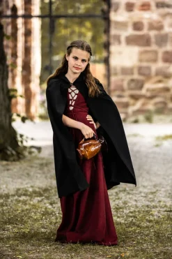 Flash Sale Leonardo Carbone Mittelalter Kinderumhang "Cecilia" Schwarz