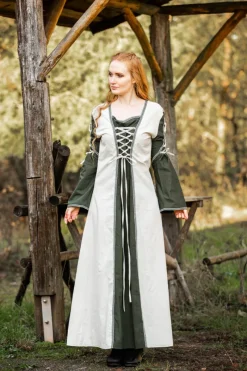 Best Leonardo Carbone Mittelalter Kleid Amalia Natur/Grün