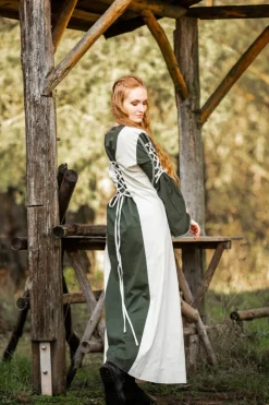 Best Leonardo Carbone Mittelalter Kleid Amalia Natur/Grün