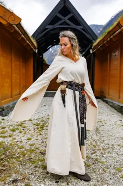 Best Leonardo Carbone Mittelalter Kleid "Begina" Natur