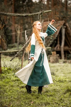 Shop Leonardo Carbone Mittelalter Kleid Dorothea Natur/Grün