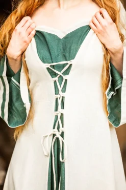 Shop Leonardo Carbone Mittelalter Kleid Dorothea Natur/Grün