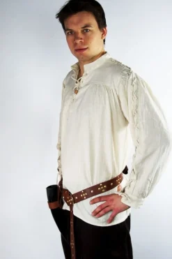 Best Leonardo Carbone Mittelalter Schnürhemd