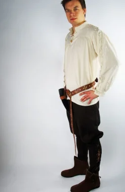 Best Leonardo Carbone Mittelalter Schnürhemd