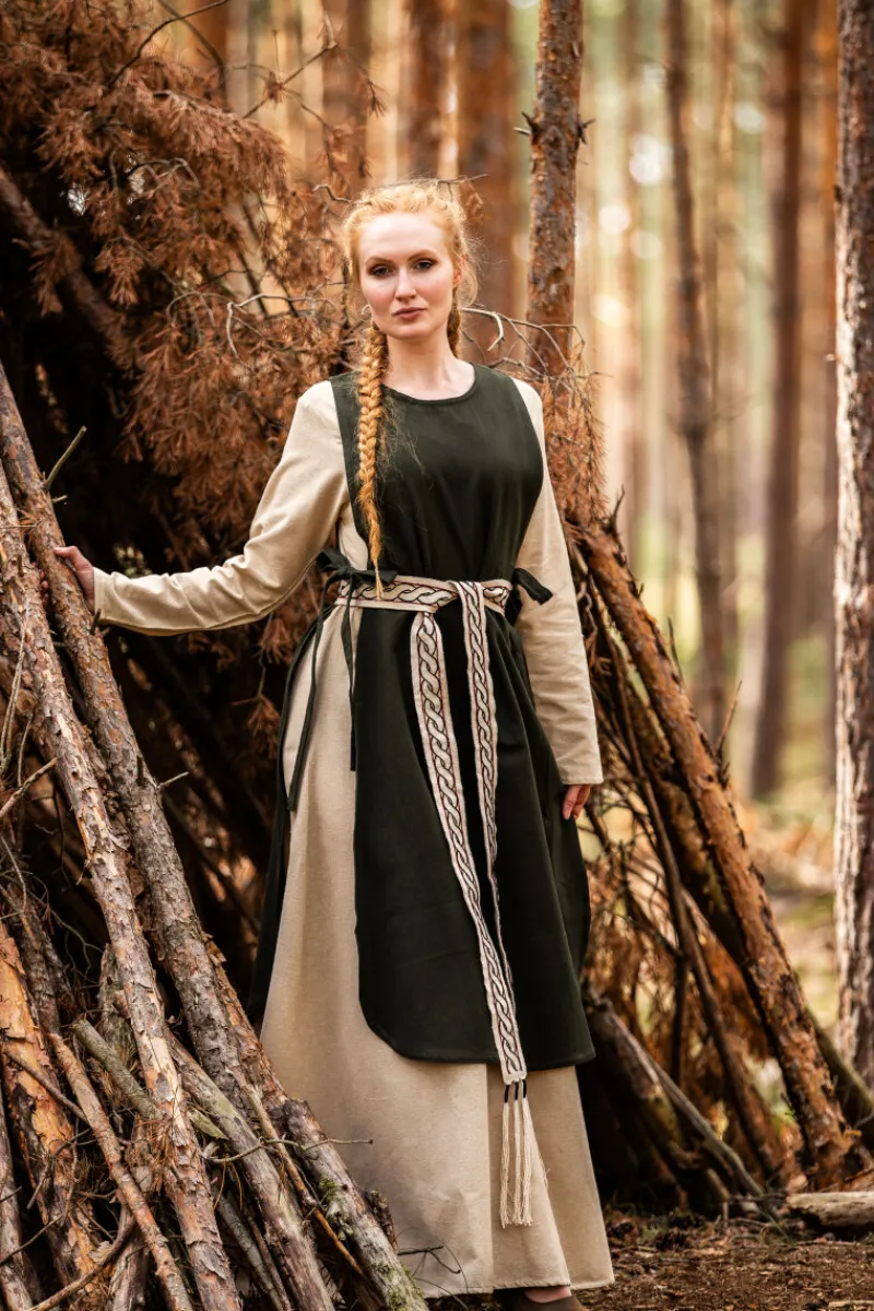 Clearance Leonardo Carbone Mittelalter-Überkleid "Magdalena" Grün