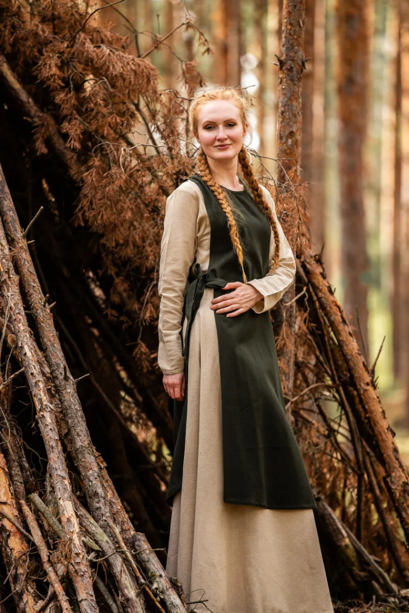 Clearance Leonardo Carbone Mittelalter-Überkleid "Magdalena" Grün