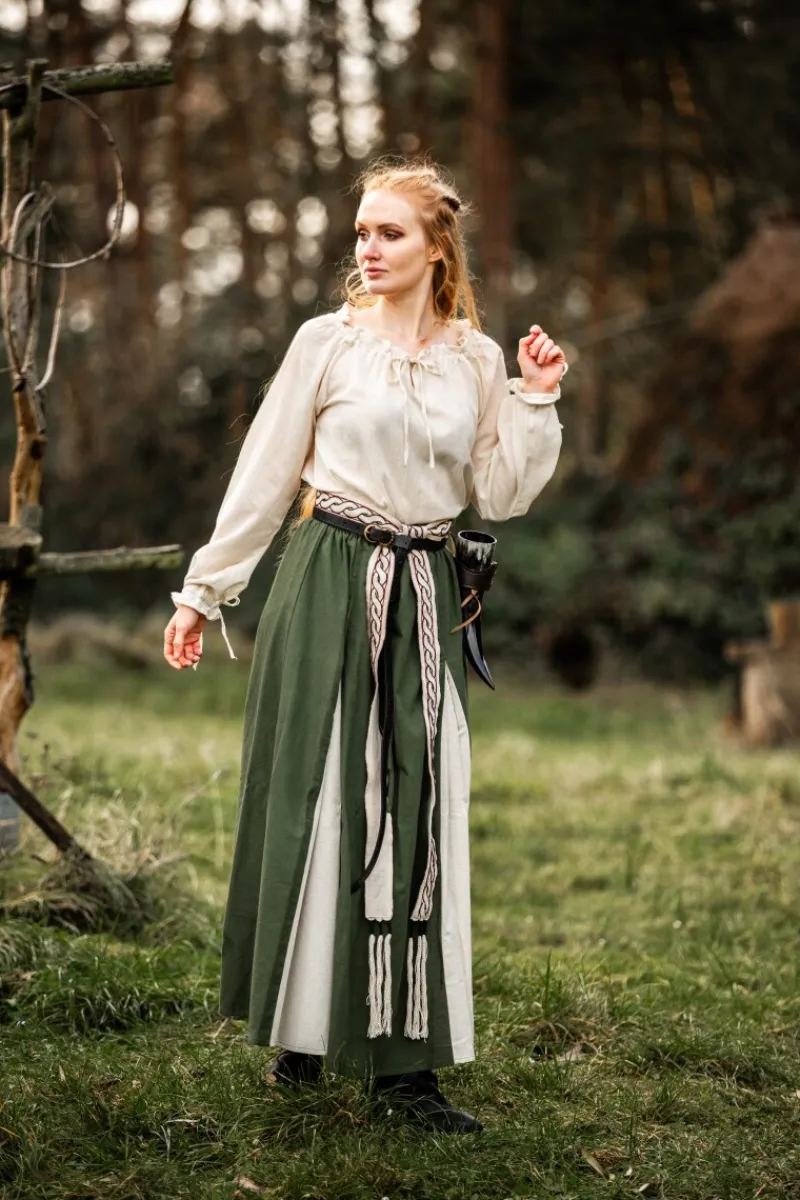 Online Leonardo Carbone Mittelalterbluse "Edith" Natur