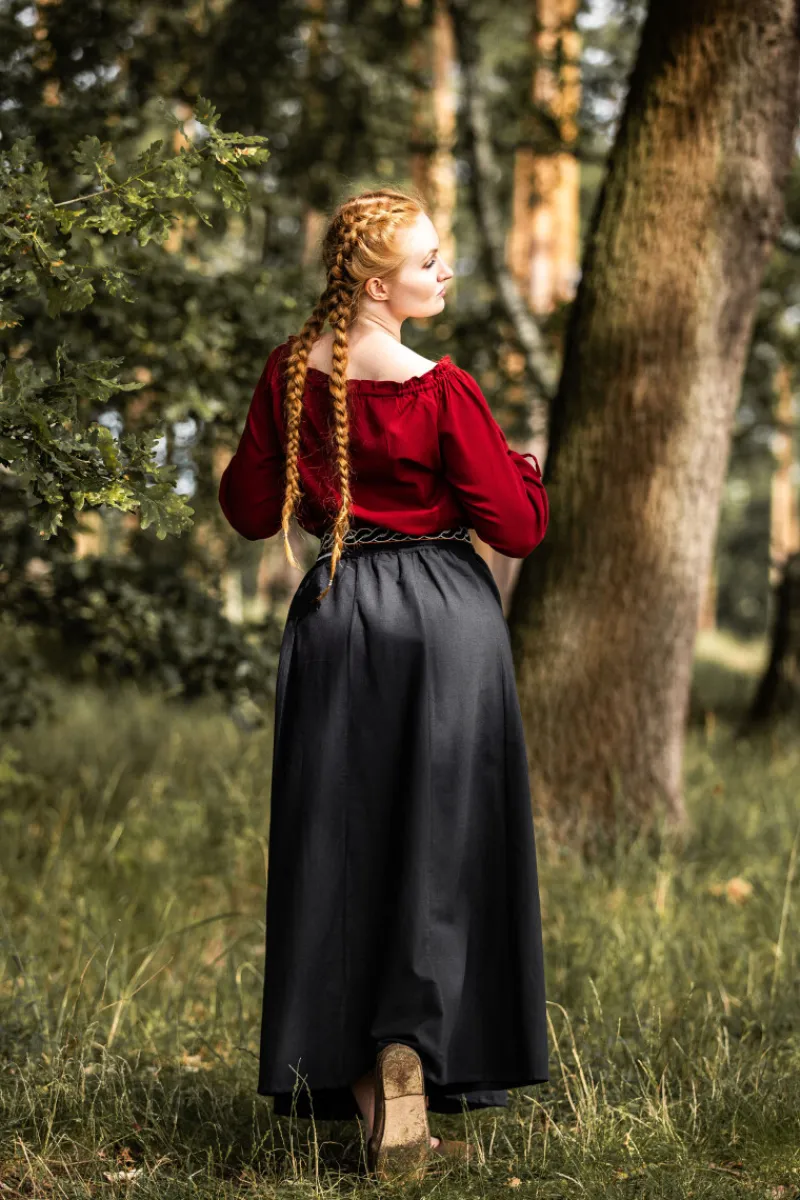 Fashion Leonardo Carbone Mittelalterbluse "Edith" Rot