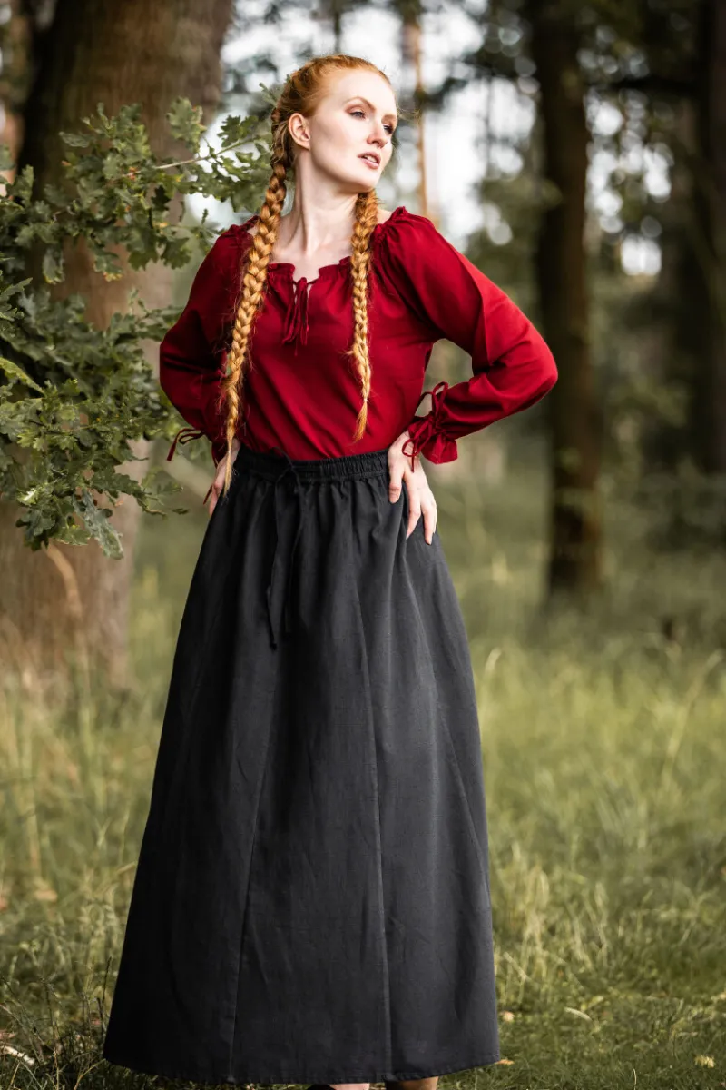 Fashion Leonardo Carbone Mittelalterbluse "Edith" Rot