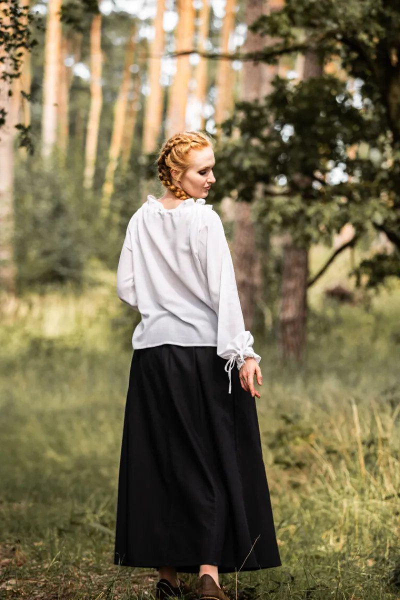 Best Leonardo Carbone Mittelalterbluse "Edith" Weiß