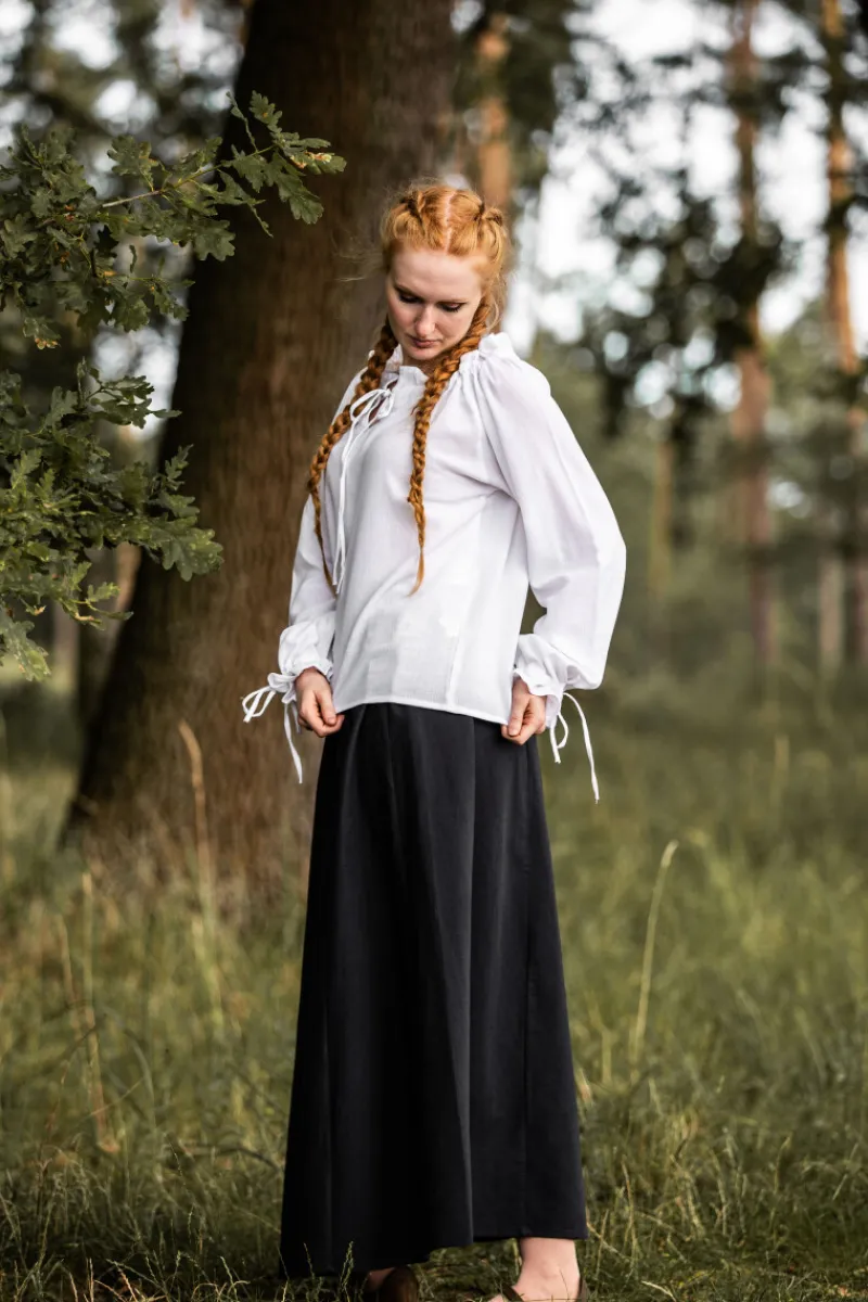Best Leonardo Carbone Mittelalterbluse "Edith" Weiß