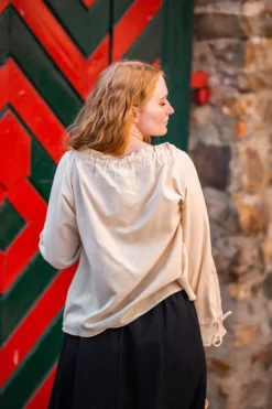 Outlet Leonardo Carbone Mittelalterbluse mit Spitze 