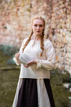 Store Leonardo Carbone Mittelalterbluse mit Spitze 