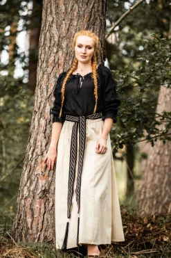 Cheap Leonardo Carbone Mittelalterbluse mit Spitze "Bettina" Schwarz