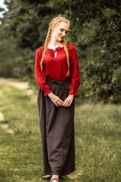Best Leonardo Carbone Mittelalterbluse mit Spitze 