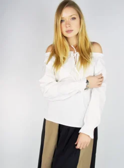 Store Leonardo Carbone Mittelalterbluse mit Spitze 