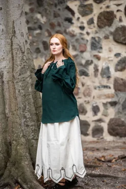Flash Sale Leonardo Carbone Mittelalterbluse "Morgan" Grün