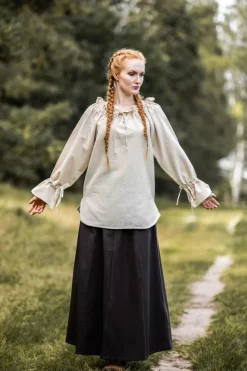 Store Leonardo Carbone Mittelalterbluse "Morgan" Natur
