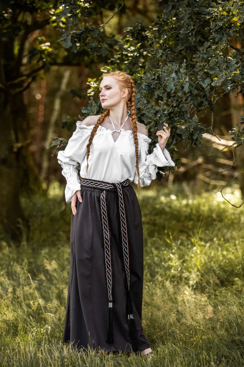 Shop Leonardo Carbone Mittelalterbluse "Morgan" Weiß