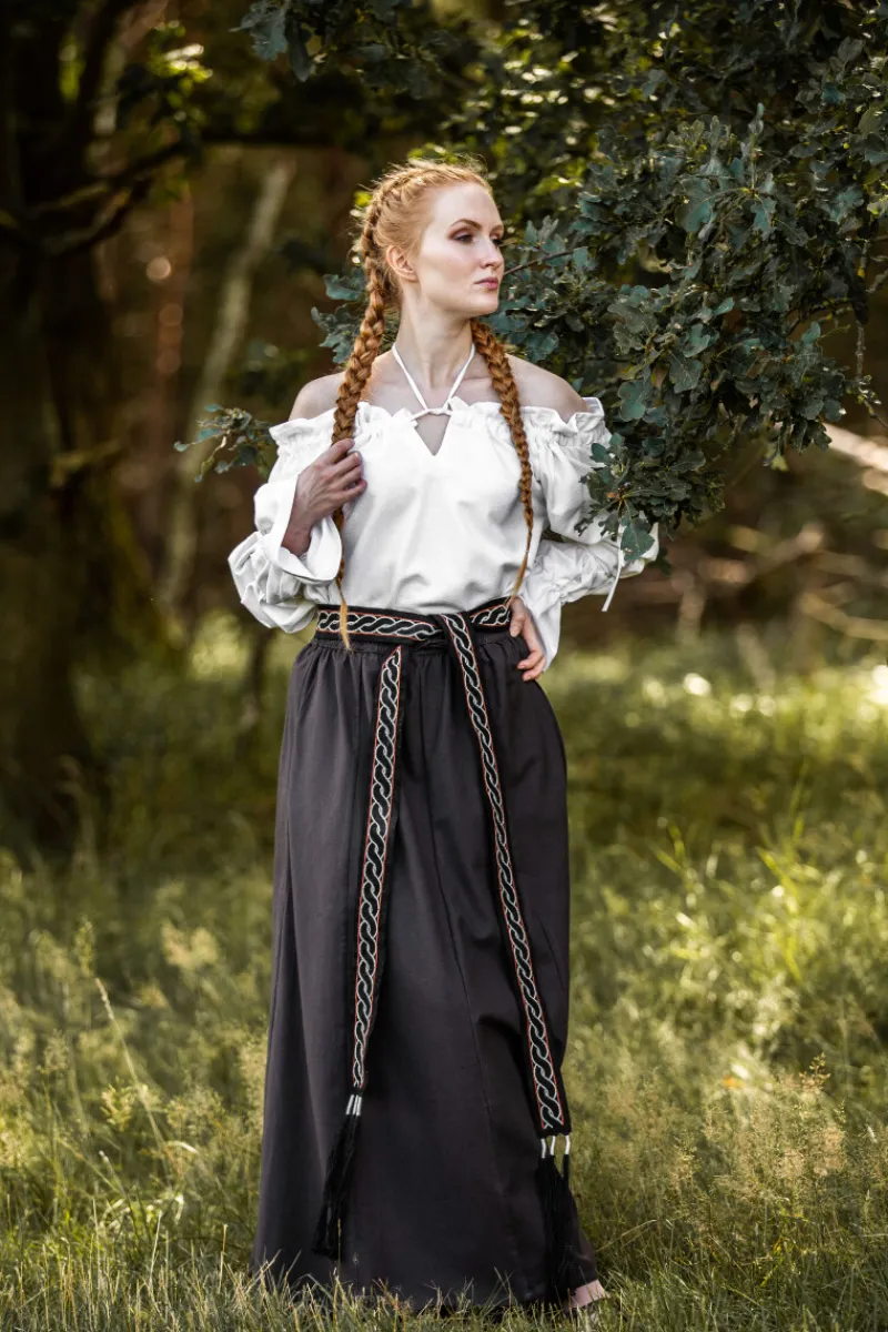 Shop Leonardo Carbone Mittelalterbluse "Morgan" Weiß