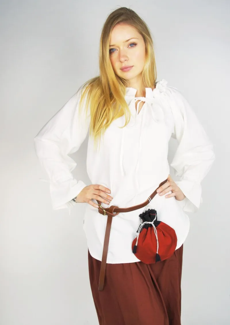 Shop Leonardo Carbone Mittelalterbluse "Morgan" Weiß
