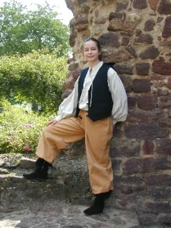 Online Leonardo Carbone Mittelalter-Bundhose "Gerold" Honigbraun