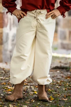 Fashion Leonardo Carbone Mittelalter-Bundhose "Gerold" Natur