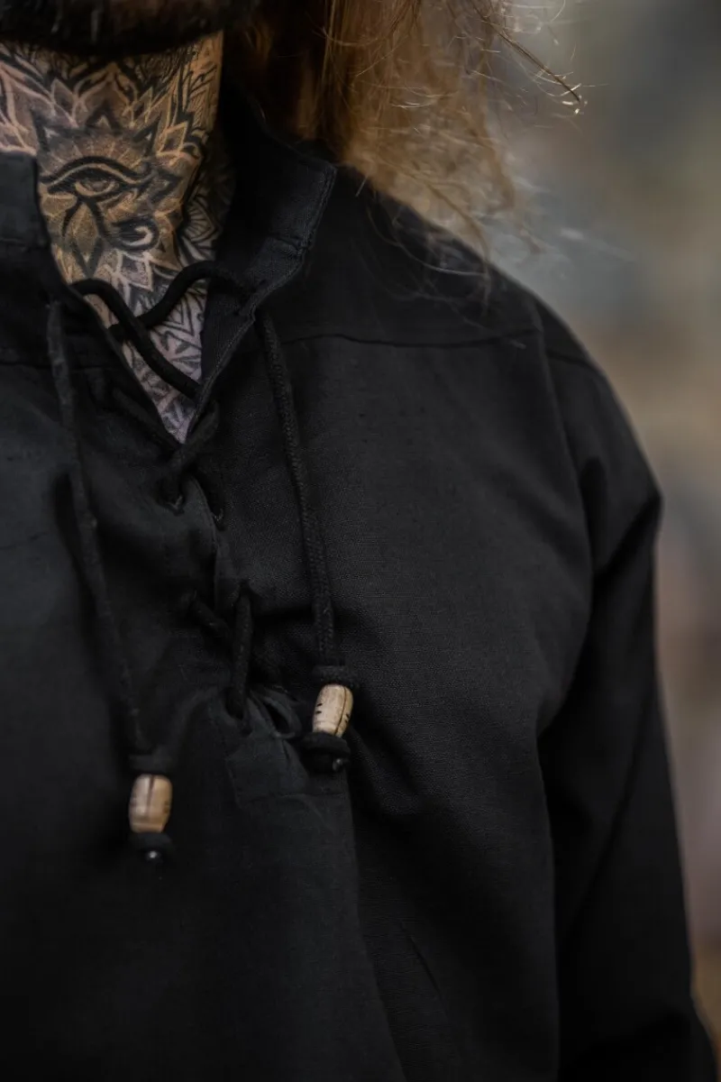 Flash Sale Leonardo Carbone Mittelalterhemd "Ansbert" Schwarz