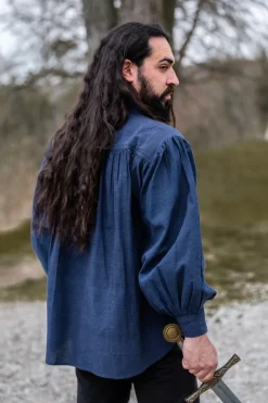 Best Leonardo Carbone Mittelalterhemd aus grober Baumwolle