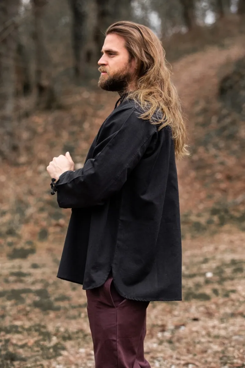 Store Leonardo Carbone Mittelalterhemd "Bartholomeus" Schwarz