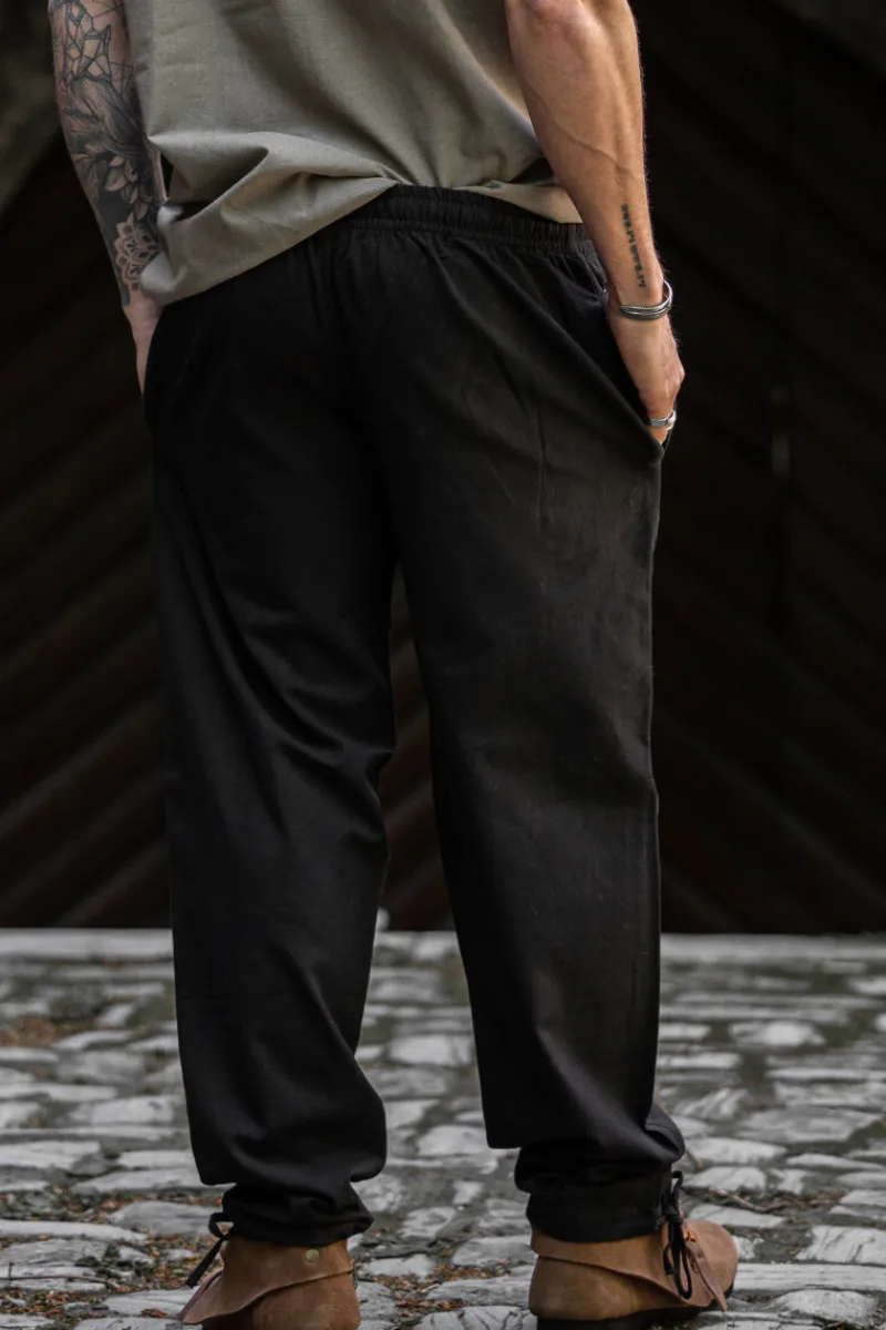 Sale Leonardo Carbone Mittelalterhose "Arvo" Schwarz