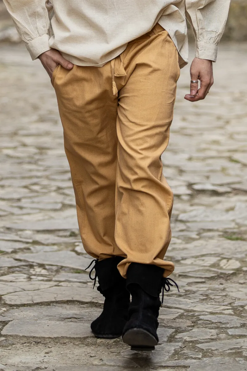 Store Leonardo Carbone Mittelalter-Hose mit Gummizug "Veit" Honig Braun