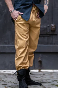 Store Leonardo Carbone Mittelalter-Hose mit Gummizug "Veit" Honig Braun