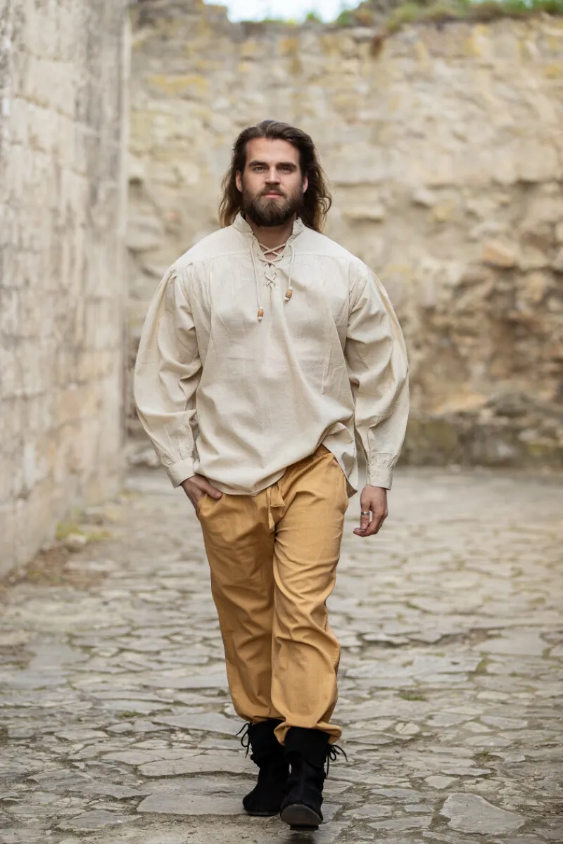 Store Leonardo Carbone Mittelalter-Hose mit Gummizug "Veit" Honig Braun