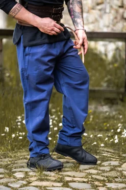 Best Leonardo Carbone Mittelalter-Hose mit Gummizug "Veit" Blau