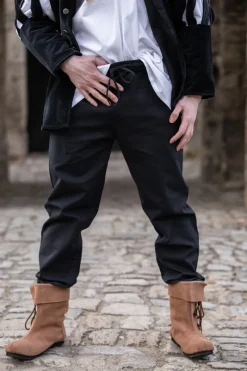 Clearance Leonardo Carbone Mittelalter-Hose mit Gummizug "Veit" Schwarz